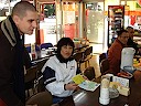 Lunch with fellow shami before entering sodorin