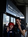 Leah & Jake at Narita Airport - Time to go Home